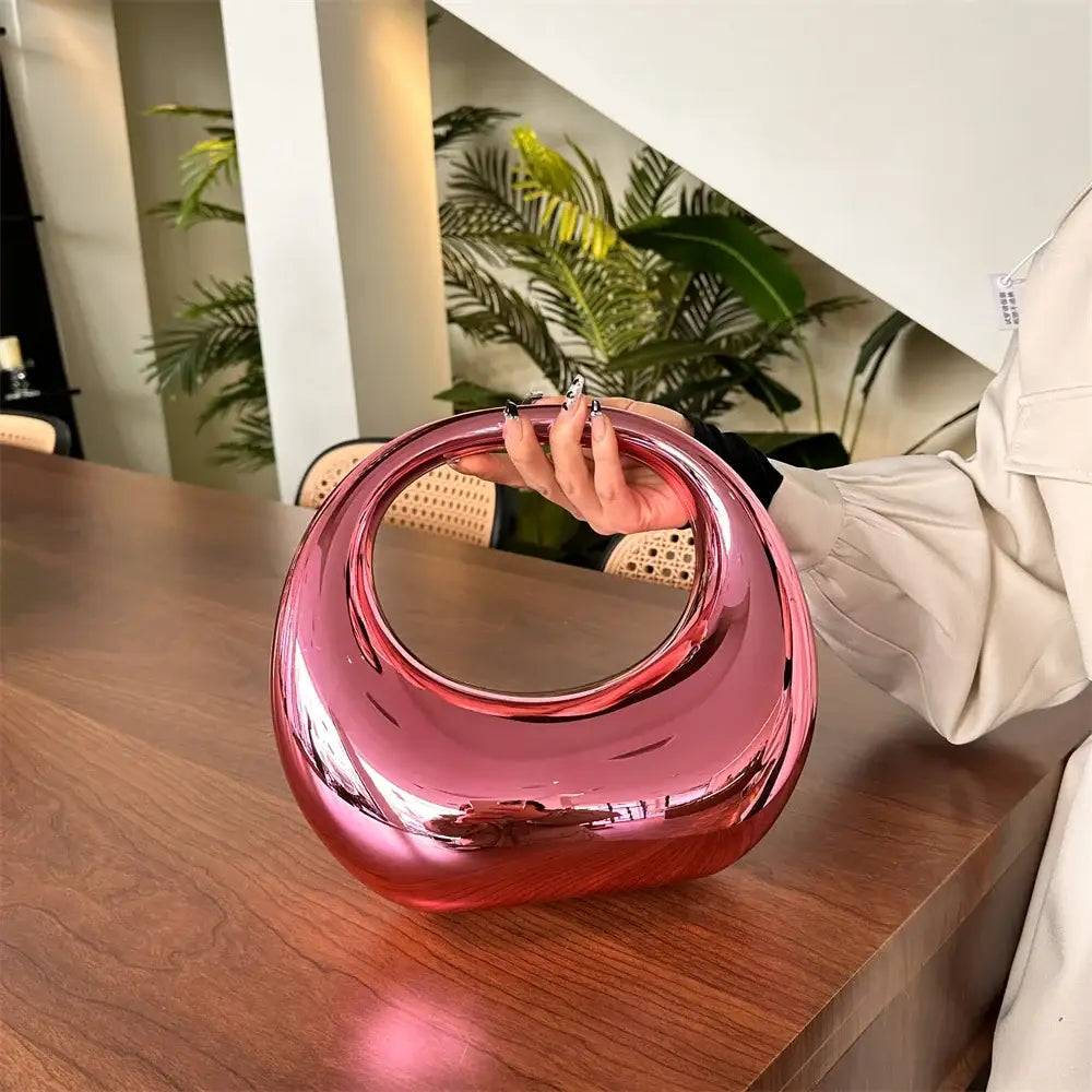 Bolsa Clutch em Acrílico Elise - Rosa