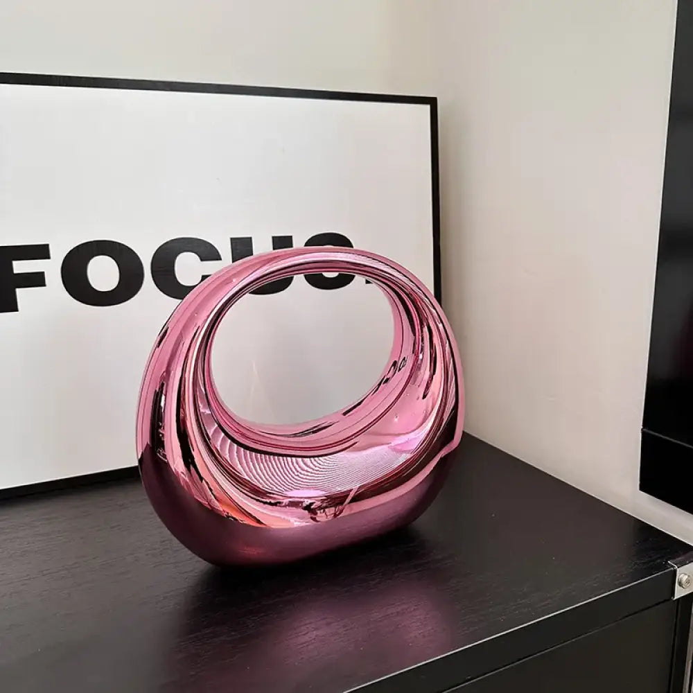 Bolsa Clutch em Acrílico Elise - Rosa