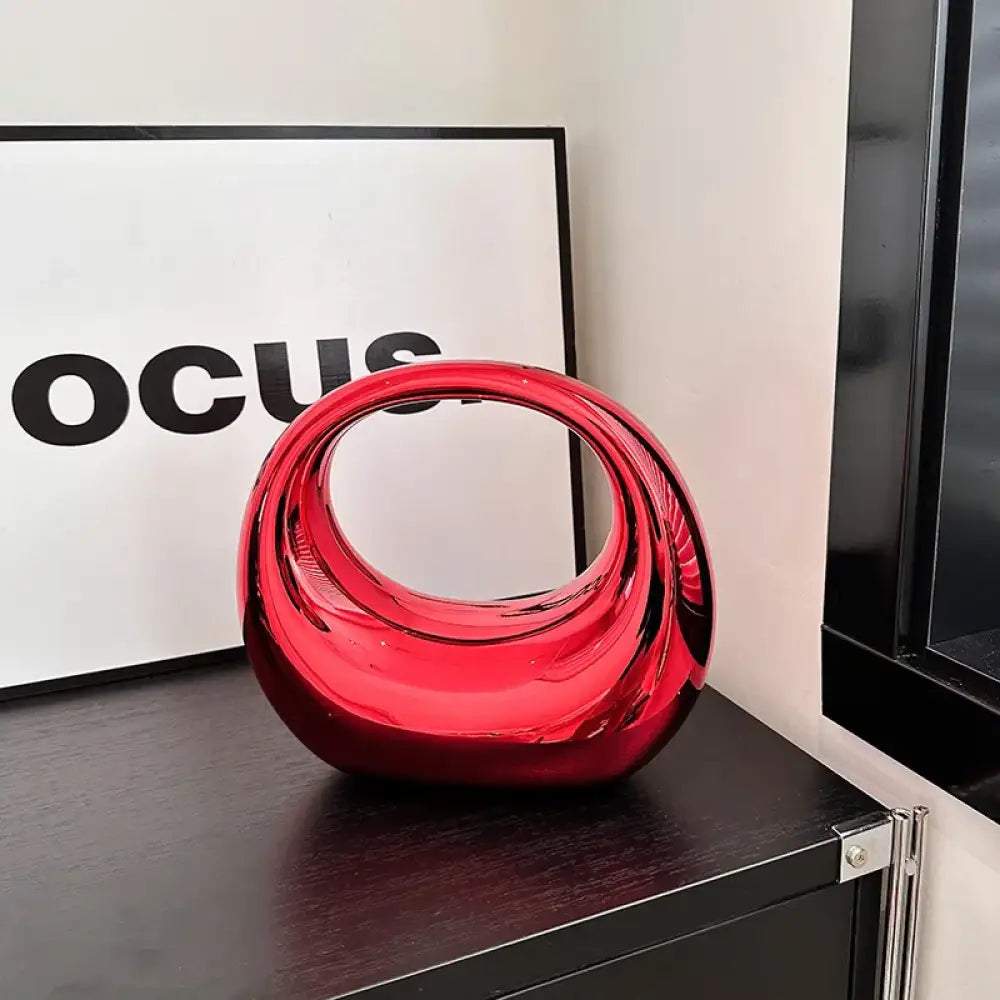 Bolsa Clutch em Acrílico Elise - Vermelho
