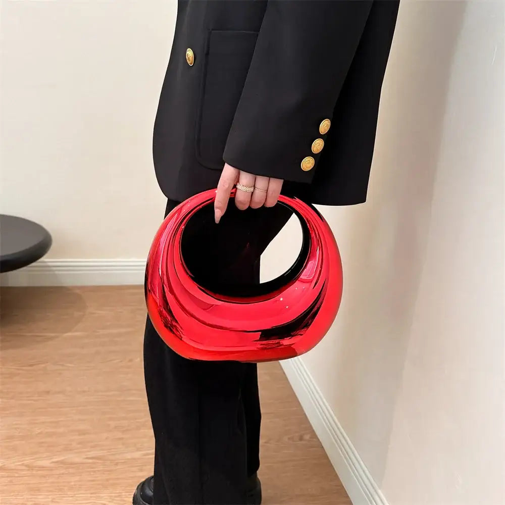 Bolsa Clutch em Acrílico Elise - Vermelho