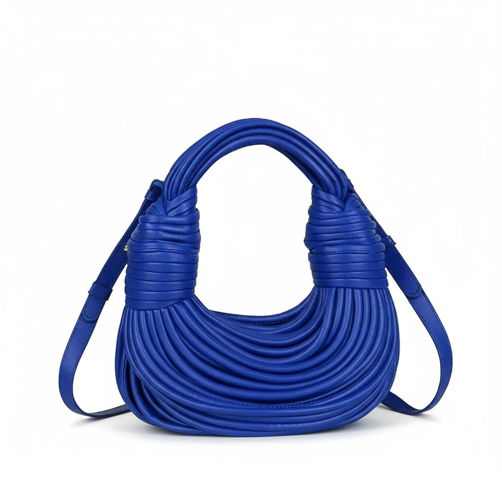 Bolsa de Mão em Couro Aurora - Azul