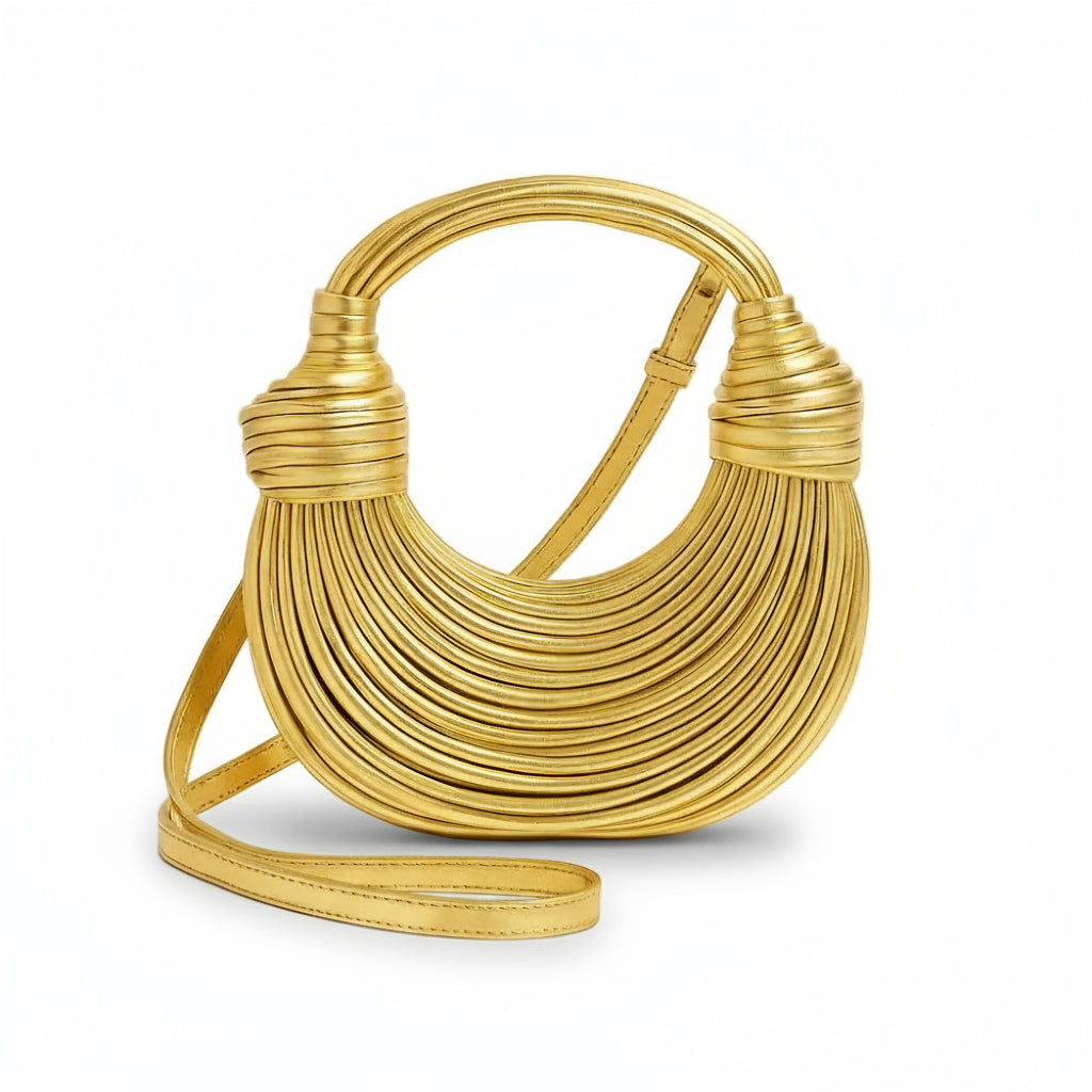 Bolsa de Mão em Couro Aurora - Dourado Bolsa de Mão em Couro Aurora - Dourado