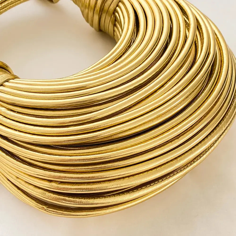 Bolsa de Mão em Couro Aurora - Dourado