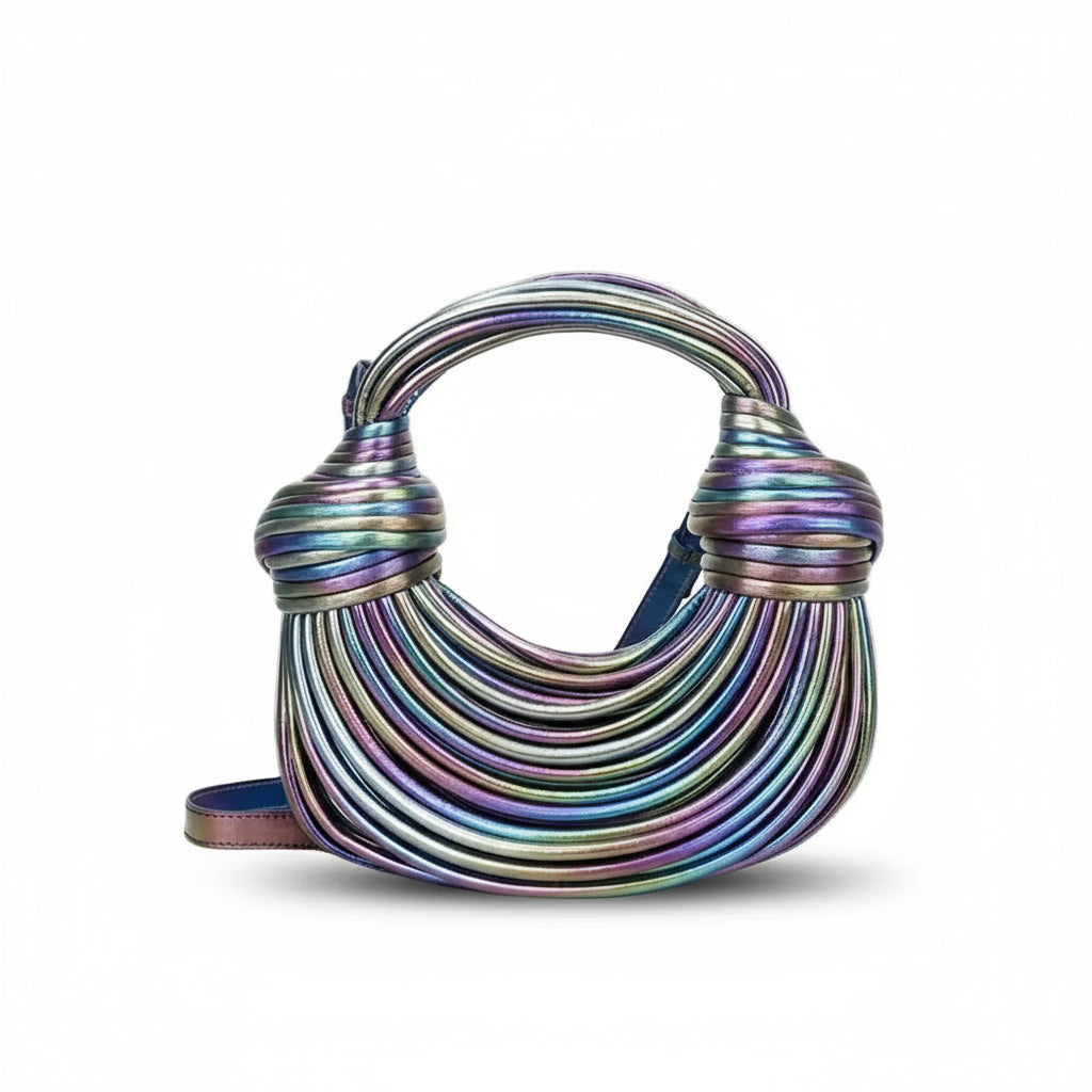 Bolsa de Mão em Couro Aurora - Rainbow