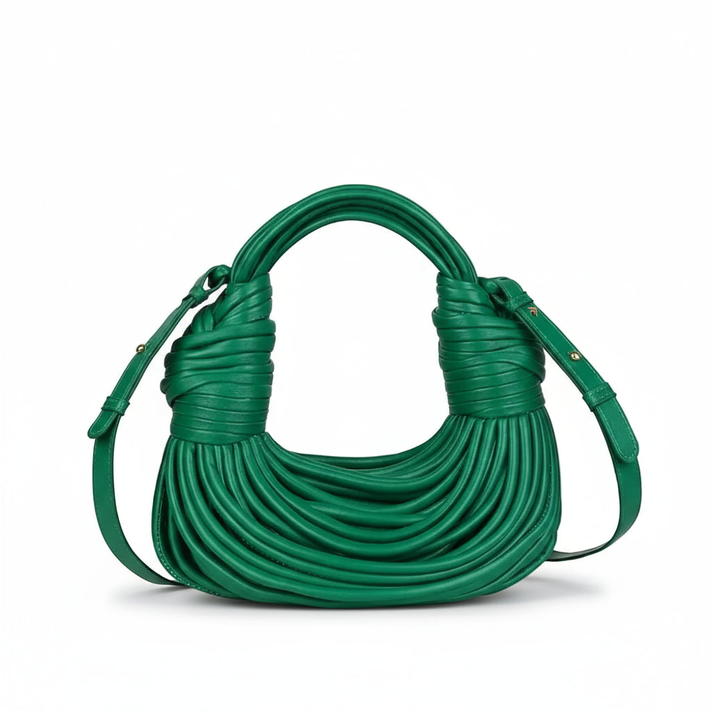 Bolsa de Mão em Couro Aurora - Verde