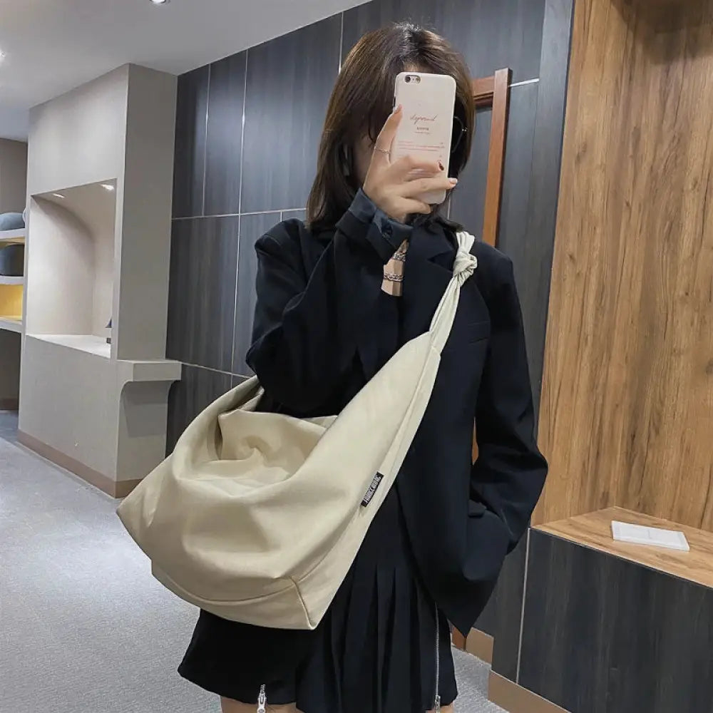Bolsa Tote em Nylon Valentina - Branco Bolsa Tote em Nylon Valentina - Branco