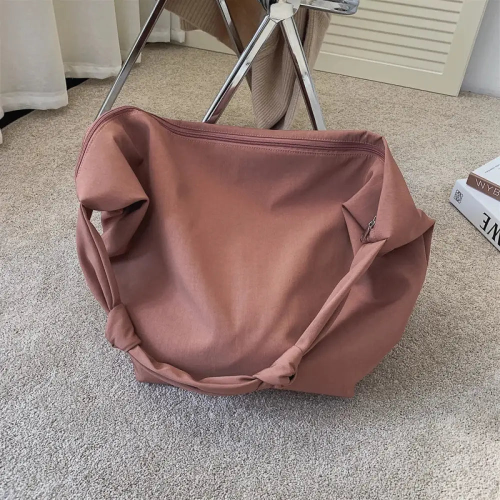 Bolsa Tote em Nylon Valentina - Rosa Bolsa Tote em Nylon Valentina - Rosa