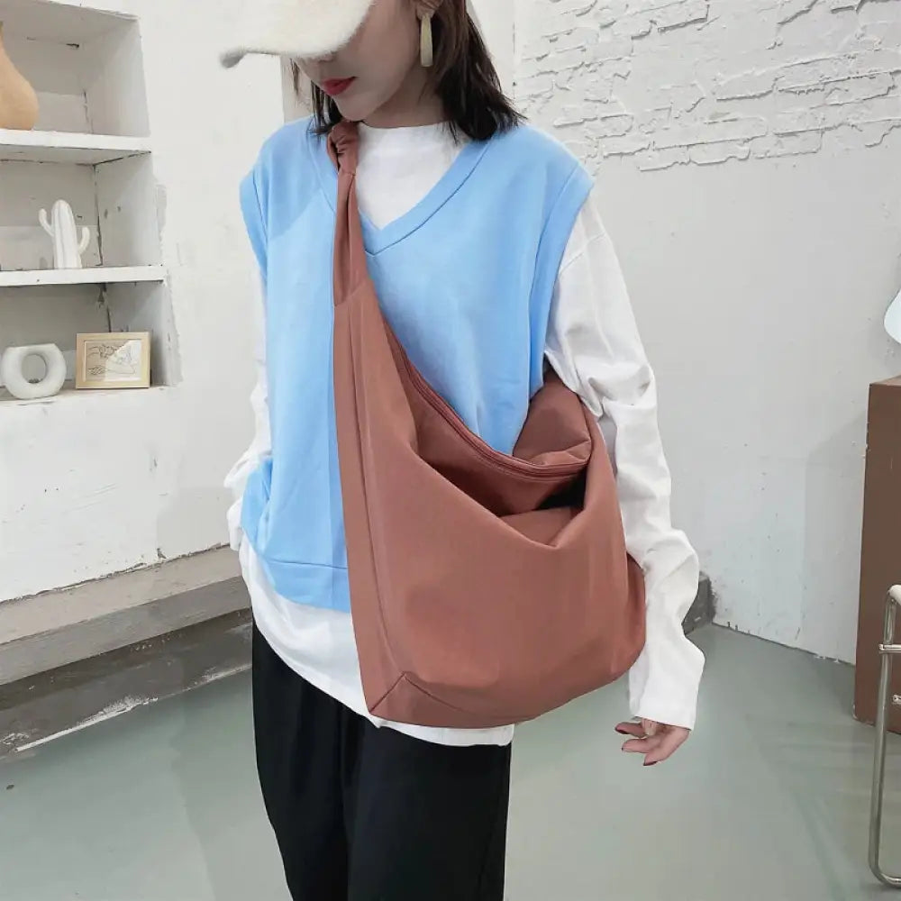Bolsa Tote em Nylon Valentina - Rosa Bolsa Tote em Nylon Valentina - Rosa