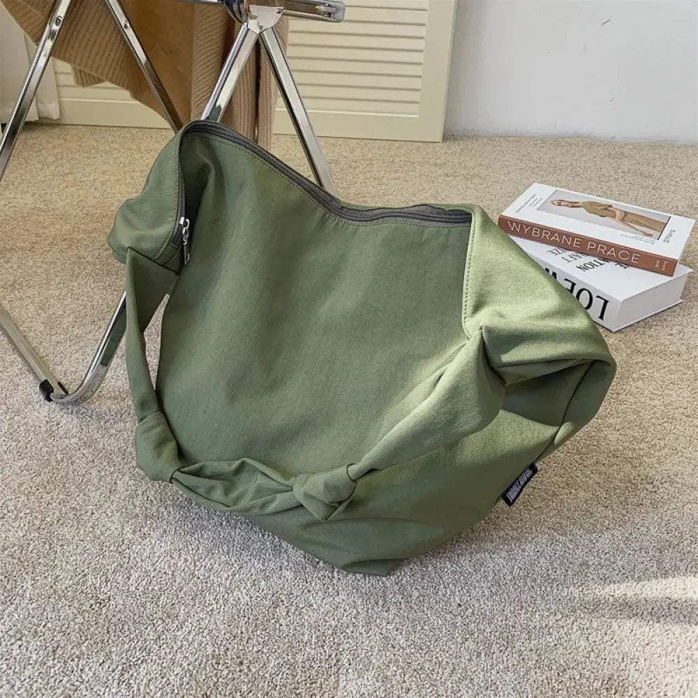 Bolsa Tote em Nylon Valentina - Verde Verde Bolsa Tote em Nylon Valentina