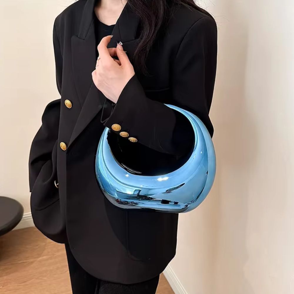 Bolsa Clutch em Acrílico Elise - Azul