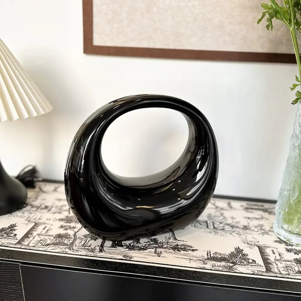 Bolsa Clutch em Acrílico Elise - Preto