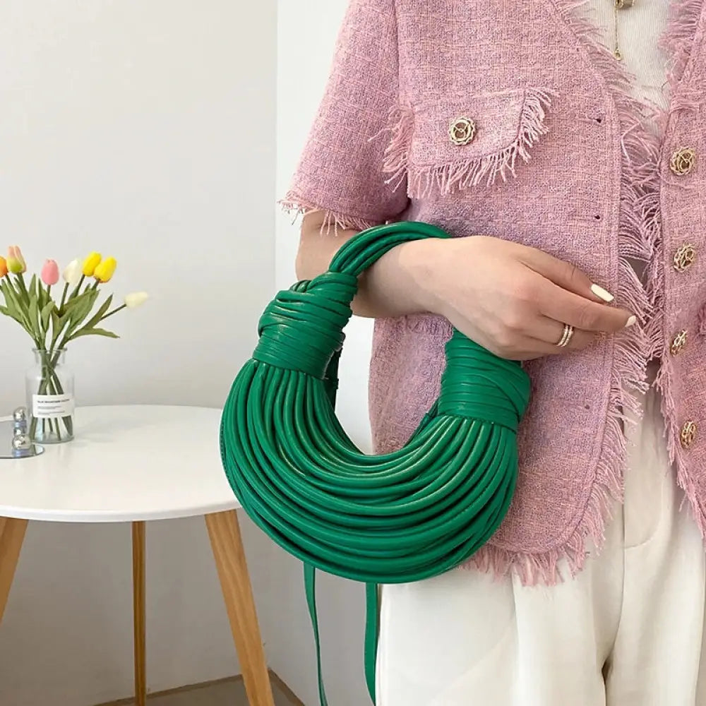 Bolsa de Mão em Couro Aurora - Verde Bolsa de Mão em Couro Aurora - Verde