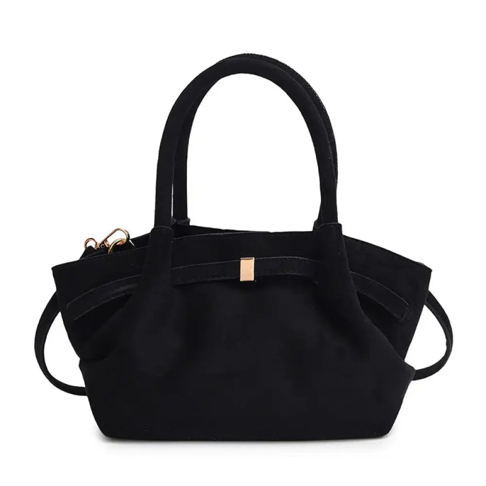 Bolsa de Mão em Veludo modelo Jolie - Preto - Yanatari