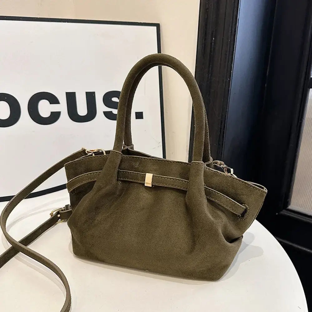 Bolsa de Mão em Veludo modelo Jolie Verde - Yanatari