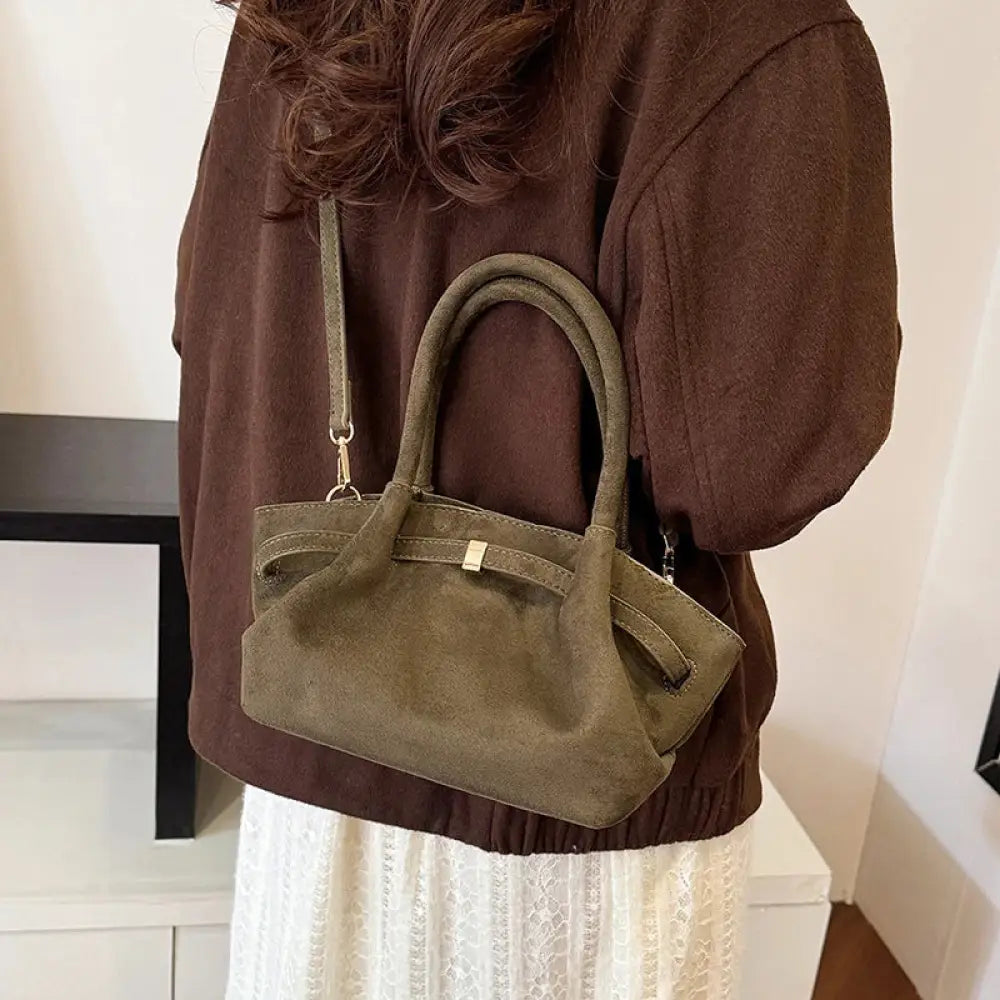 Bolsa de Mão em Veludo modelo Jolie Verde - Yanatari