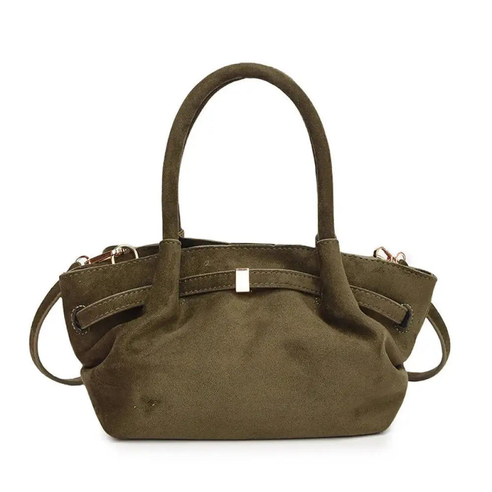 Bolsa de Mão em Veludo modelo Jolie Verde - Yanatari