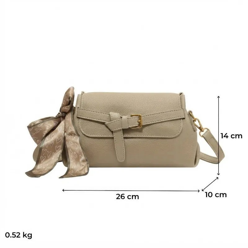 Bolsa Transversal em Couro Louise - Caqui