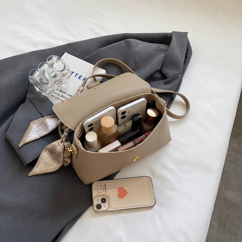 Bolsa Transversal em Couro Louise - Caqui
