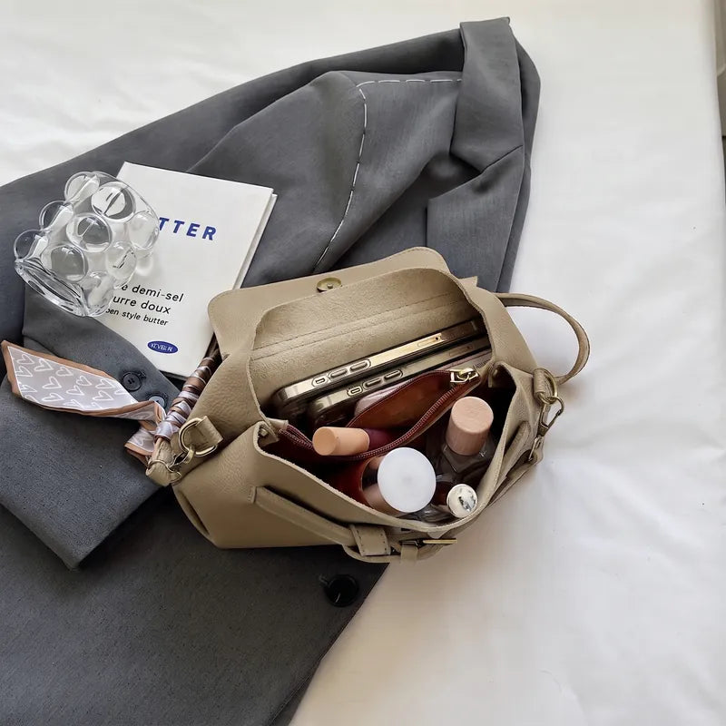 Bolsa Transversal em Couro Louise - Caqui