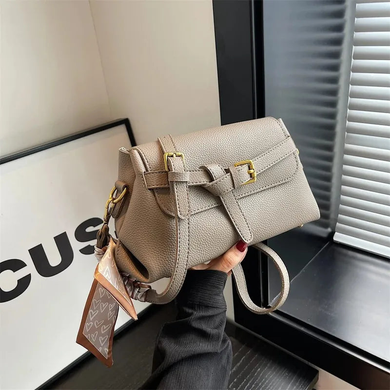 Bolsa Transversal em Couro Louise - Caqui