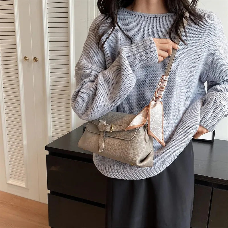 Bolsa Transversal em Couro Louise - Caqui