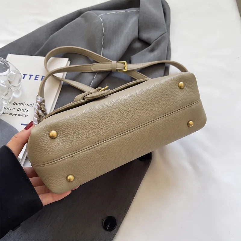 Bolsa Transversal em Couro Louise - Caqui