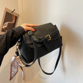 Bolsa Transversal em Couro Louise - Preto